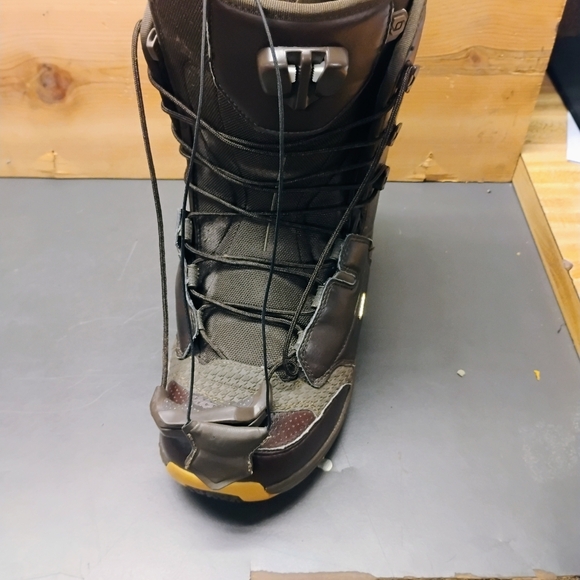 Men's Brown Snowboard Boots Salomon Dialogue - Picture 6 of 14